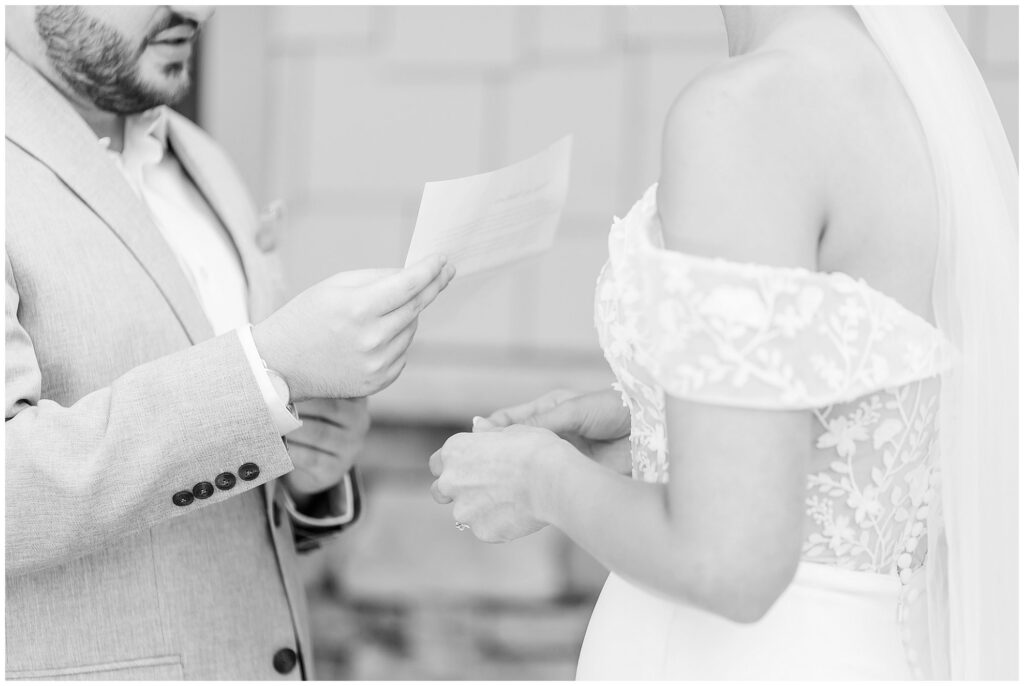 Private vow exchange at Grand National Wedding | Opelika Alabama Wedding Photography by Amanda Horne