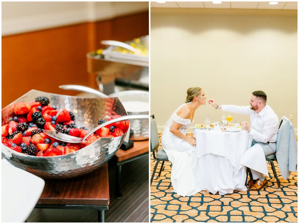 Bride and Groom private dinner at Grand National Wedding | Photography by Amanda Horne