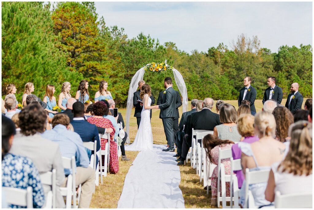 November wedding ceremony | Auburn Alabama Wedding | by photographer Amanda Horne