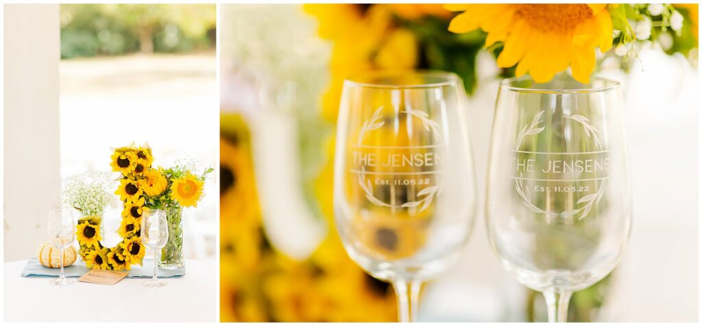Sunflower Kiesel Park wedding reception | Auburn Alabama | by photographer Amanda Horne