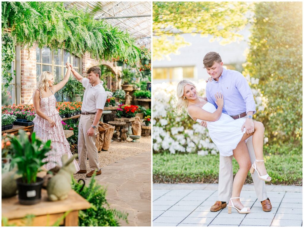 Playful couple in Auburn Alabama  | by Amanda Horne Photography