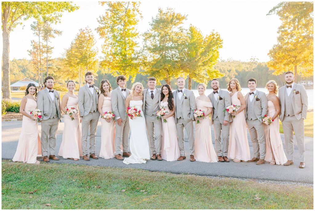 Bridal party at New Water Farms | Lake Martin Wedding Photographer Amanda Horne