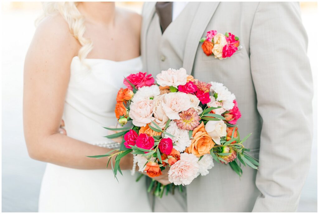 Vibrant floral bouquet by Powell's Bouquet | Lake Martin Wedding Photographer Amanda Horne