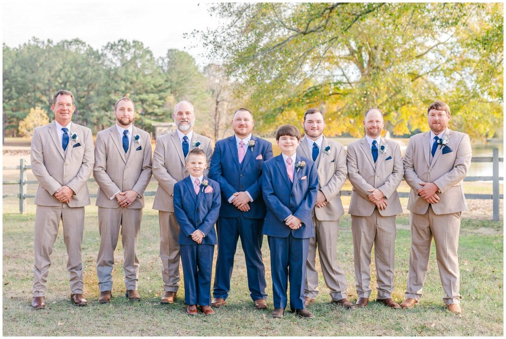 Groom with groomsmen | Alabama Wedding Photographer Amanda Horne