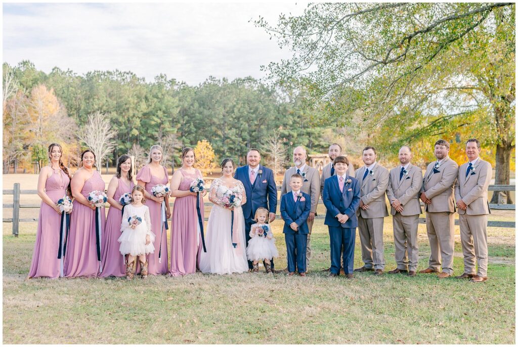 Bridal party at December wedding | | Alabama Wedding Photographer Amanda Horne