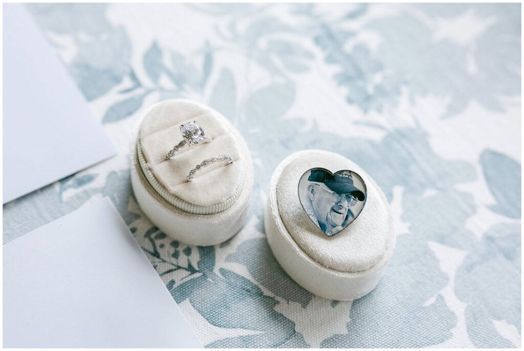 memorial charm for bride's grandfather