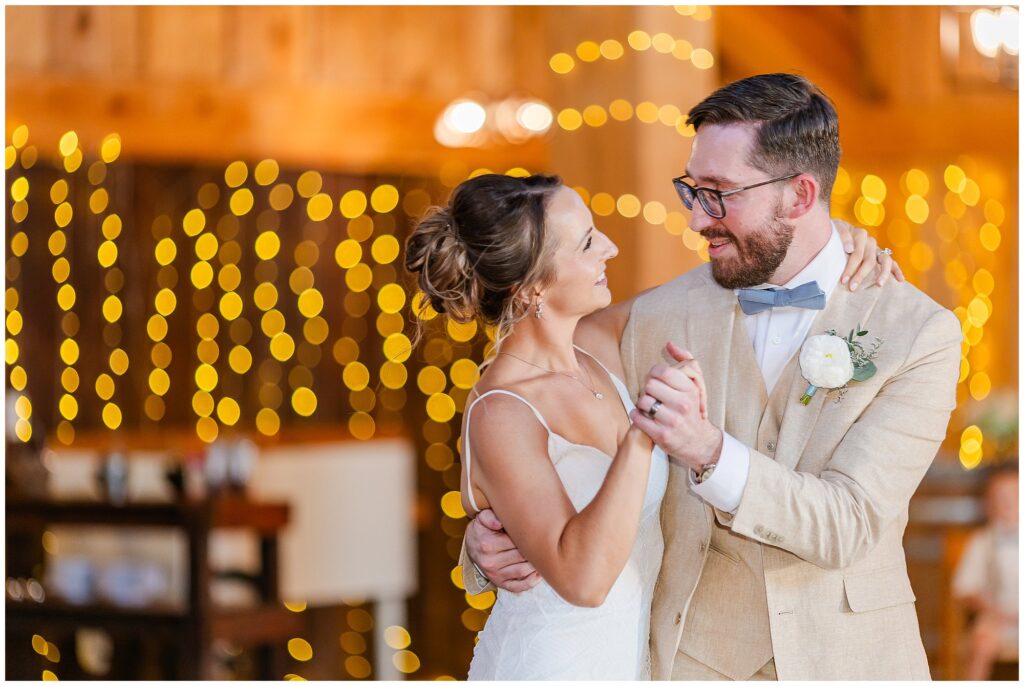 Bride and groom’s choreographed first dance at The Farm at Lullwater