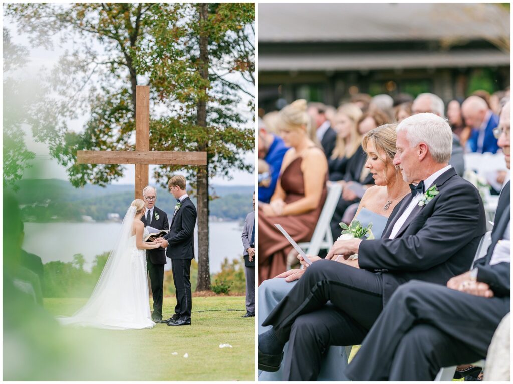 Fall wedding ceremony at Overlook Farms | Wedding Photography by Amanda Horne